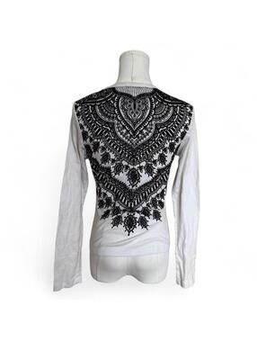 Boho print long sleeve shirt Sz. S/M